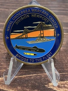 Centro de Guerra Submarina Naval - Moneda Desafío División Newport / NAVSEA - Rara - Imagen 1 de 3