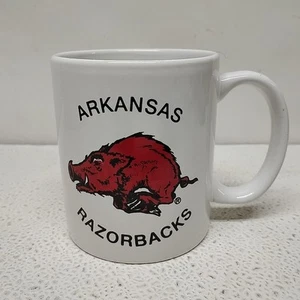 Vintage ARKANSAS RAZORBACKS Double Sided Coffee Mug  - Picture 1 of 6