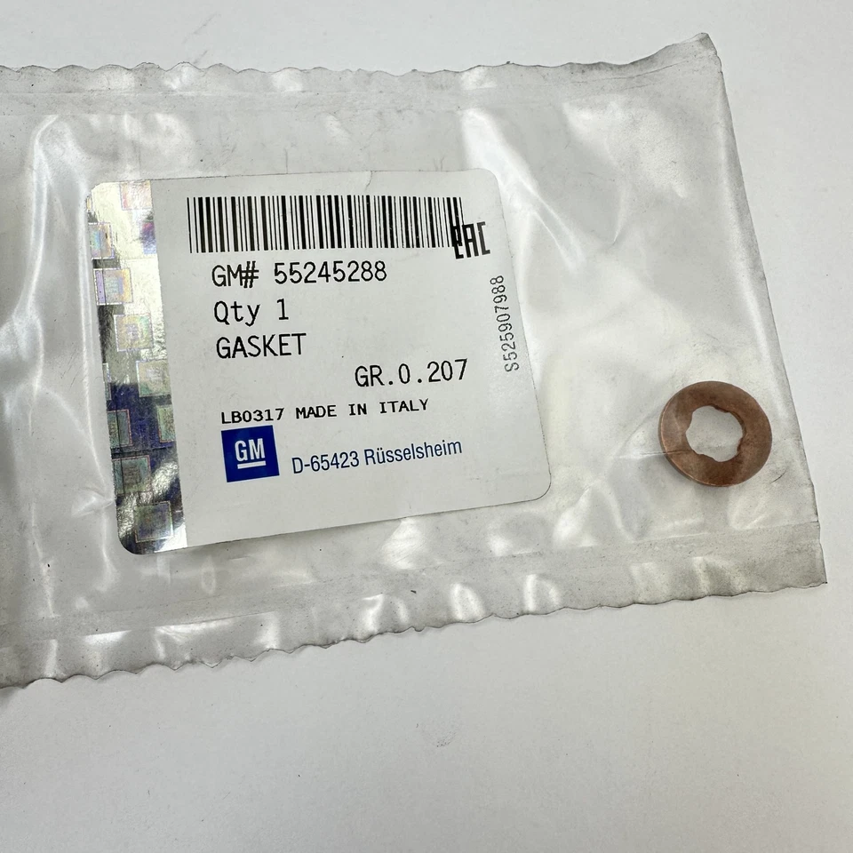 Подлинная уплотнительная прокладка для инжектора Vauxhall Corsa D E Meriva Combo C 55245288 - Изображение 1 из 1