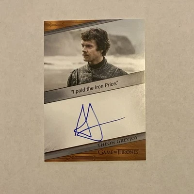 Alfie Allen Theon Greyjoy Game Of Thrones Art & Images Quotable Autograph 2023 - Image 1 of 3