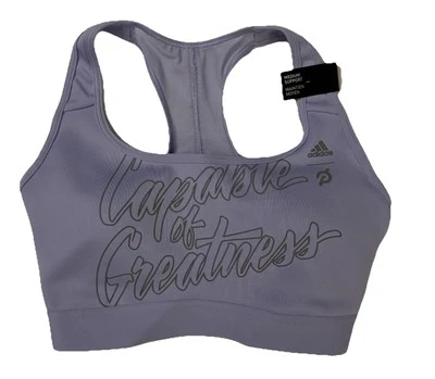 ADIDAS x Peloton Lavender Sports Training Bra Size 2XSD Capable of Greatness New - Image 1 of 4
