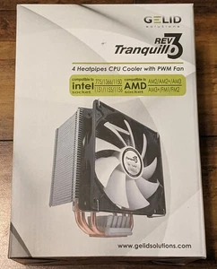 New, Sealed Box! GeLid CC-TranQ-03-A CPU COOLER Heatsink REV. 3 TRANQUILLO - Picture 1 of 5