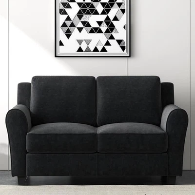 CANMOV Modern Loveseat Sofa, 2-Seater Upholstered Sofa Couch - Image 1 of 4