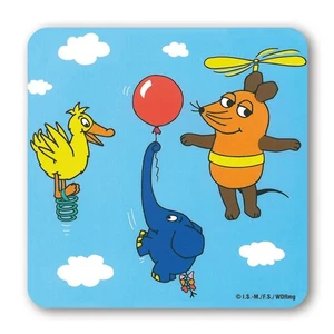 Logoshirt®️ Sendung mit der Maus | Maus, Elefant & Ente fliegen | Untersetzer - Bild 1 von 2