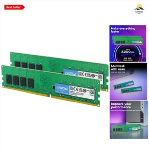 16GB DDR4 RAM Kit 2400MHz CL17 Desktop Memory for PC - Picture 1 of 7