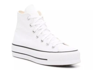 Size 6 - Converse Chuck Taylor All Star Platform High White Mens - Picture 1 of 7