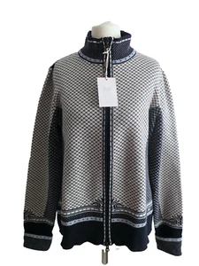 €450 Dale of Norway Women's Merino Wool Zip Cardigan Size L New - Picture 1 of 12
