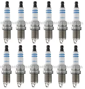 Set Of 12 Spark Plugs Bosch Iridium For BMW E32 750iL E31 850i 850Ci 5.0L V12 - Picture 1 of 1