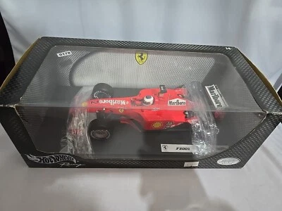1:18 Hot Wheels Racing F1 FERRARI F2001 Formula 1 Rubens Barichello Red - Immagine 1 di 4
