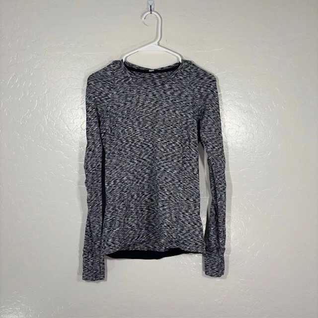 Camisa manga longa LULULEMON It’s RULU Run multicolorida preta branca tamanho 6 - Imagem 1 de 4