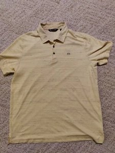 Polo da golf Travis Matthew gialla da golf maniche corte taglia: XXL 2XL - Foto 1 di 3
