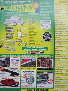Vtg 2002 Browns Collision & Rust Repair Catalog - Picture 1 of 4