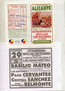 Tauromaquia Programa de Mano Plaza de Alicante año 1994 (DQ-640) - Picture 1 of 1