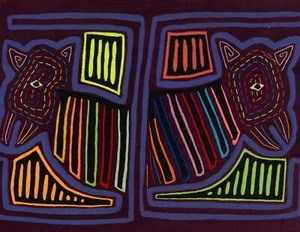 Maroon And Puppy Dog Mola - Picture 1 of 10