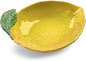 Epicurean Lemon Fresh Melamine Lemon Shaped Bowl - Yellow / Green - 20 cm - Picture 1 of 1