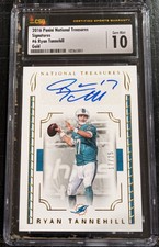 2016 National Treasures GOLD Ryan Tannehill 17/25 Jersey # CSG 10 GEM 10 AUTO #6
