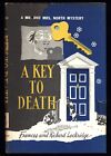 A KEY TO DEATH - F. & R. Lockridge - 1954 HC - Book Club Edition  -PRISTINE COPY