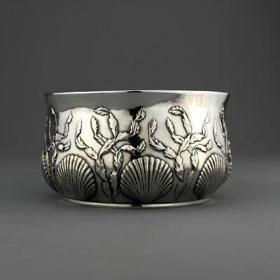 Rare Antique Michelsen Danish Solid Sterling Silver Aesthetic Style Bowl, 1898 Foto 1 de 4
