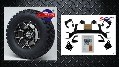 EZGO TXT ELECTRIC GOLF CART 6" LIFT KIT + 12" WHEELS and 23" ALL TERRAIN TIRES  - Image 1 of 4