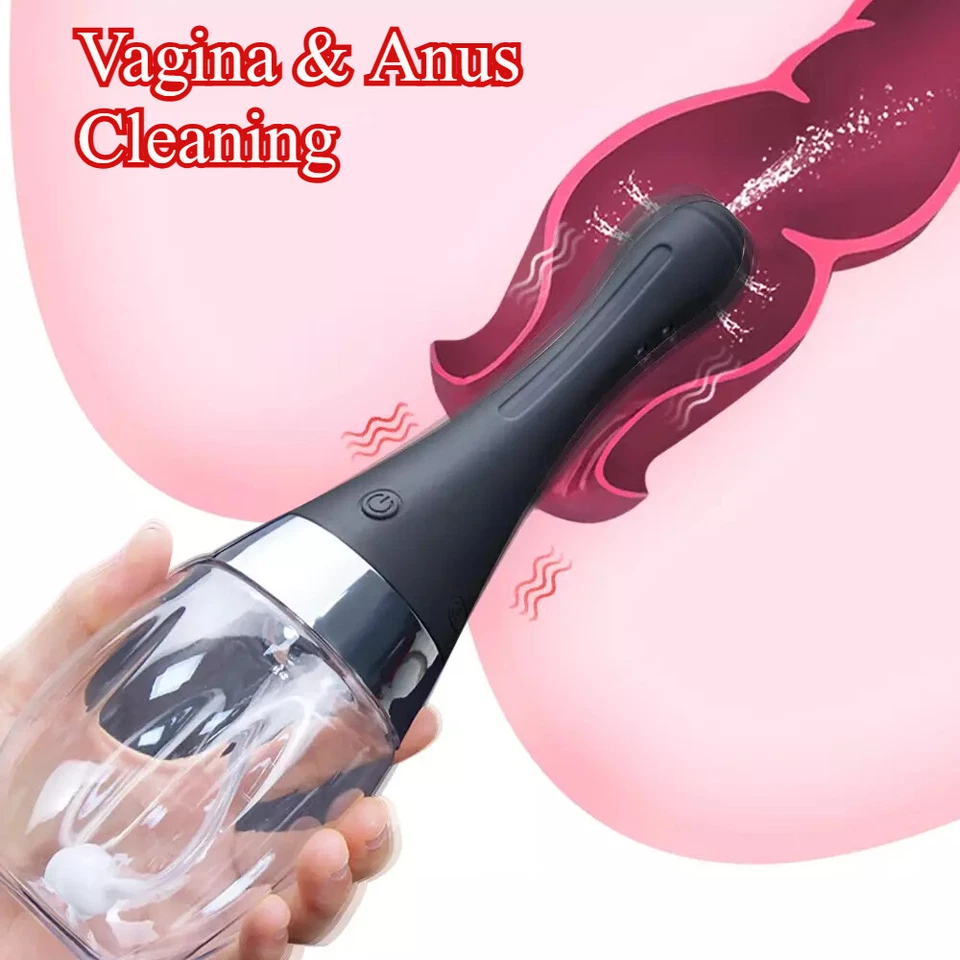 Automatic Enema Bulb Anal Vaginal Cleaner Tool Silicone Douche Cleaner Enema Kit - Image 1 of 4