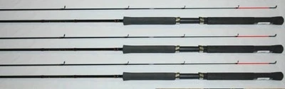 JIMMY HOUSTON GRAPHITE CRAPPIE FISHING POLE TROLLING ROD SET OF 3, JHPSG-122 - Image 1 of 3