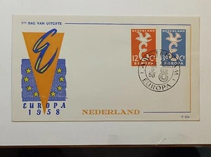1958 Netherlands Europa First Day Cover Birds - Picture 1 of 2