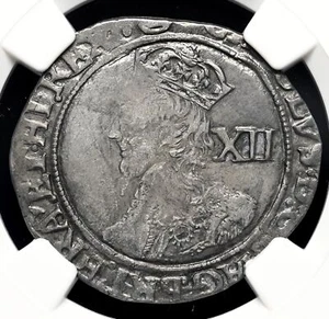 ENGLAND. Charles I, 1625-1642. Hammered Silver Shilling, S-2799, NGC XF40 - Picture 1 of 4