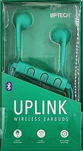 Auriculares Bluetooth UPLINK verdes, con cable  - Imagen 1 de 6