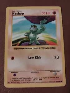 TARJETA DE JUEGO MACHOP POKEMON POKE MON 52/102 - Imagen 1 de 2