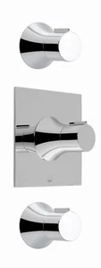 VADO ALTITUDE 3 OUTLET 3 HANDLE CONCEALED THERMOSTATIC VALVE ALT-1293-C-C/P - Picture 1 of 4