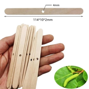 50PCS Wooden Candle Wick Holders Candles Bars Holders for Candle Making-v - Picture 1 of 12