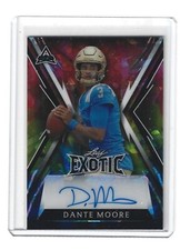 2023 Leaf Exotic Multi-Sport Rookies Dante Moore Parrot Crystal Auto BA-DM3 3/3