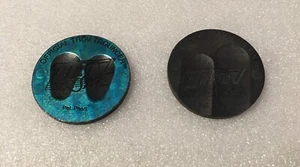 2 Vintage POGs Official TROV Trouncer Blue Officl Slamming Kini Big Daddy Black - Bild 1 von 4