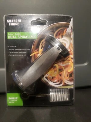 Sharper Image Hand Held Dual Spiralizer W/ Brush New In Package.  - Image 1 of 4