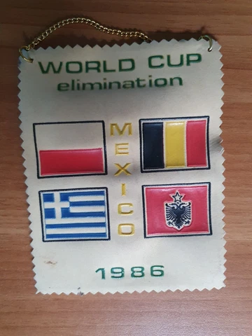 Pennant POLAND Football federation Association PZPN FIFA World cup Mexico 1986 Cover