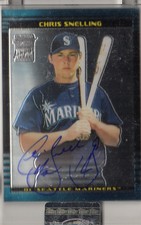 2002 (MARINERS) Bowman Chrome Uncirculated #384 Chris Snelling AU /10