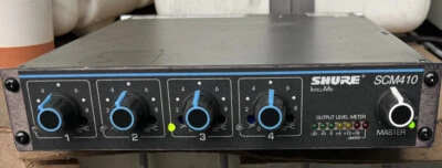 Shure SCM410 Quad Four-Channel Automatic Mixer Plug and Play Audio  - Image 1 of 3