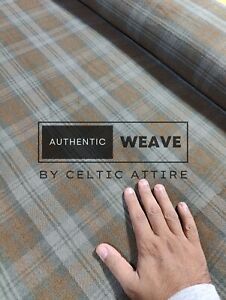 Black Watch Weathered Tartan Scottish Mens 16 Oz Acrylic Tartan Yards Fabric Lot