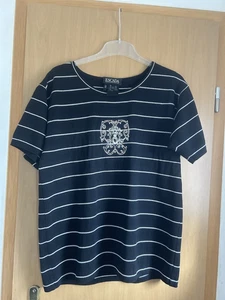 Escada Strick-Shirt, Schwarz/weiss, Gr. 40/42 - Bild 1 von 5