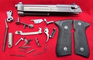 Beretta 92FS 92 FS 9mm Slide Barrel Parts Inox Stainless Steel Silver Ghost SS - Picture 1 of 24