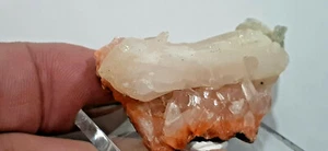 Thumbnail - Heulandite & Stilbite blade w/acrylic base- Nashik, India - Picture 1 of 9