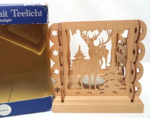 Leuchter mit Teelicht Christmas Candlestick w/ Tealight Vintage Germany NIB NEW - Picture 1 of 18