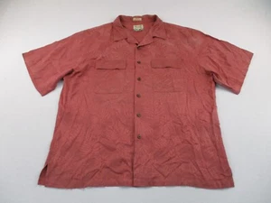 Reyn Spooner Shirt Mens XL Pink Silk Hawaiian Aloha Button Up Original * - Picture 1 of 12
