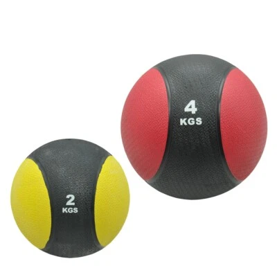 2kg + 4kg Commercial Rubber Medicine Ball / Gym Fitness Fit Exercise Ball - image 1 of 4