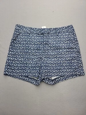 Pantalones Cortos Mujer Level 99 31 Azul Blanco Tiro Alto Bermudas Tejido 5 en Floral Foto 1 de 4