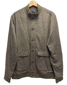 Johnnie-O NEU Herren M Bronson Knopfleiste Khaki Grün Wolle/Baumwolle Bomberjacke - Bild 1 von 5