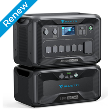 3000W Generator BLUETTI AC300 B300 Home Emergency Power Supply UPS Off-grid