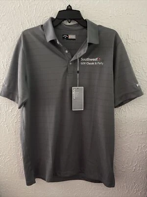 Southwest Luv & Classic Party Callsway Opti Dri Golf  Polo Men Small Gray NWT - Image 1 of 4