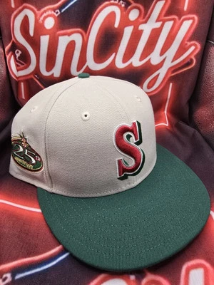 New Era Exclusive Seattle Mariners Sonics Crossover 7 3/8 Bang Fitted Hat 7 3/8 - Image 1 of 4