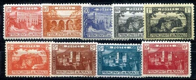 MONACO 1922 56-64 ** MNH FLAWLESS PART SET (F8035 - Image 1 of 2